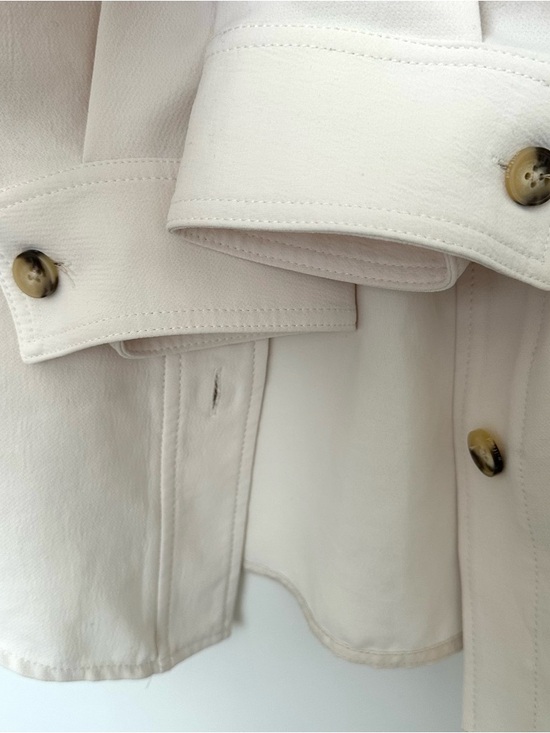 Wilfred Cream Collared Shacket - Picture 6 of 9